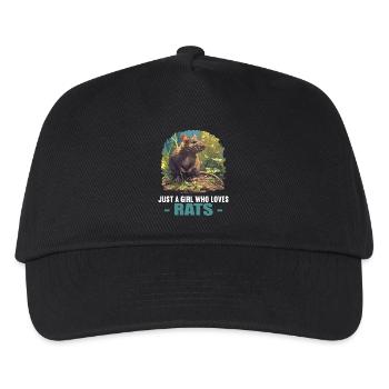 Ratten Ratte - Kinder Basecap - Schwarz - Vorne