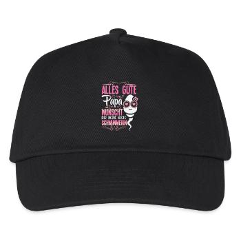 Tout le meilleur papa vous souhaite votre meilleur nageur - Casquette de baseball Enfant - noir - Devant