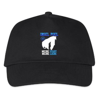 ÎLE DE POEL MA VILLE MON AMOUR Drôle - Casquette de baseball Enfant - noir - Devant