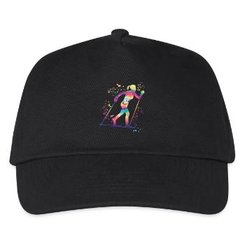 Cross-country skiing Cross-country skiing - Kids’ Baseball Cap - black - Front