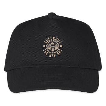 Fitness Motivation Bodybuilder Checkout The Rap - Kids’ Baseball Cap - black - Front