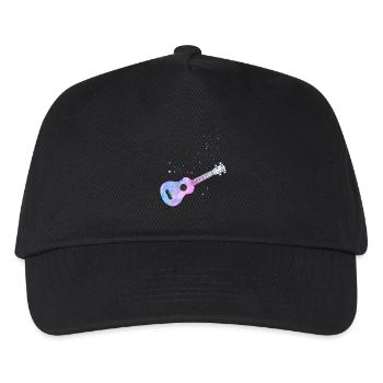 Hawaiian Ukulele Uke Watercolor - Kids’ Baseball Cap - black - Front
