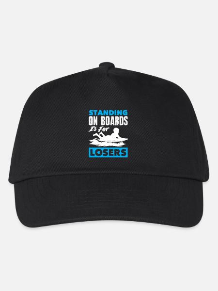 Surfen Surfboarder Bodyboarder - Kinder Basecap - Schwarz