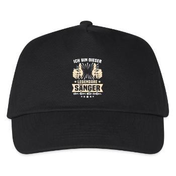 Singer Sayings - Kids’ Baseball Cap - black - Front