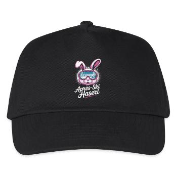 Après-ski bunny hut fun Skier ski bunny - Kids’ Baseball Cap - black - Front