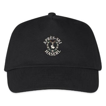 Après-ski bunny hut fun Skier ski bunny - Kids’ Baseball Cap - black - Front