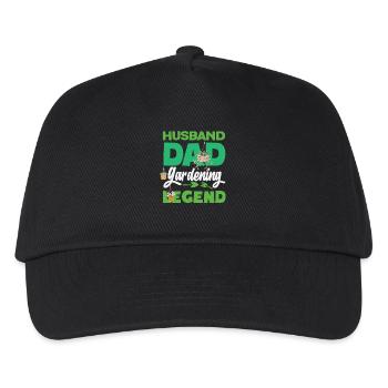 Ehemann Vater Gartenbau-legende Pflanzenliebhaber - Kinder Basecap - Schwarz - Vorne