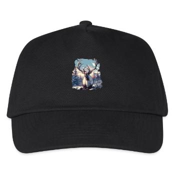 Rentiere Rentier - Kinder Basecap - Schwarz - Vorne