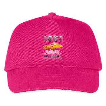 1961 Birth Year Birthday Vintage - Kids’ Baseball Cap - fuchsia - Front