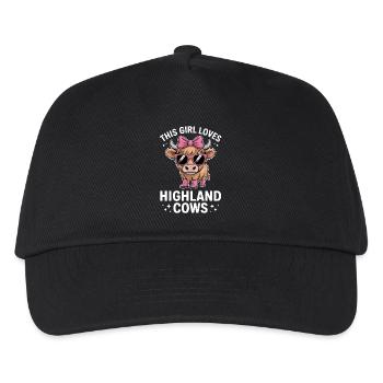 Highland Cattle Sayings Funny Highland Cattle Gift - Kids’ Baseball Cap - black - Front