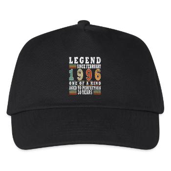 February 1996 Jubilee 1996 Legends February - Kids’ Baseball Cap - black - Front