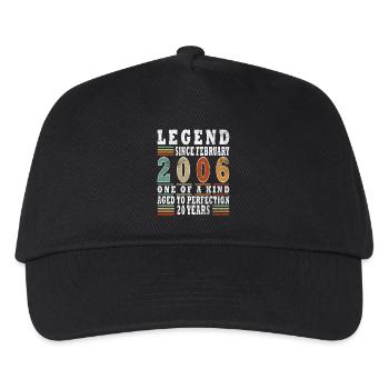 February 2006 Jubilee 2006 Legends February - Kids’ Baseball Cap - black - Front