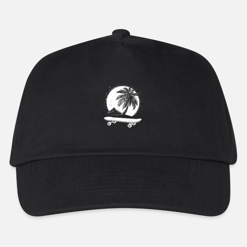 Skateboard Graphics - Kids’ Baseball Cap - black