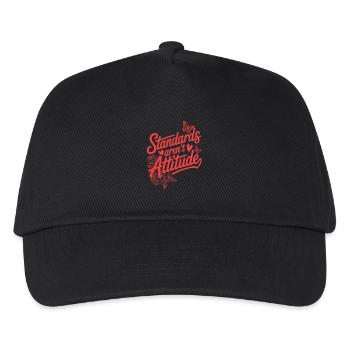 Frauentag Feminismus Standards Aren't Attitude - Kinder Basecap - Schwarz - Vorne