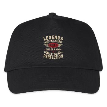 LEGENDE 2001, JAHRGANG 2001 - Kinder Basecap - Schwarz - Vorne
