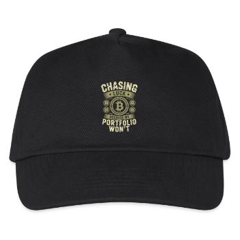St Patricks Day Chasing Luck Because My Portfolio - Kids’ Baseball Cap - black - Front