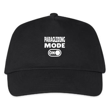 Paragliding Mode ON – Paragliding Freedom - Kids’ Baseball Cap - black - Front