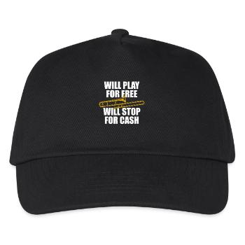 For free Trombone Trombone Player Trombonist - Kids’ Baseball Cap - black - Front