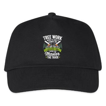 Chainsaw Championship in the Forest - Kids’ Baseball Cap - black - Front
