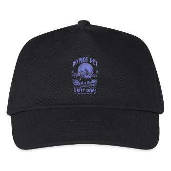 Les bisons vintage ne caressent pas les vaches duveteuses Bizons drôles - Casquette de baseball Enfant - noir - Devant