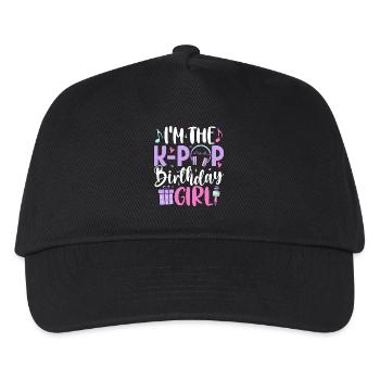 I'm The K-Pop Birthday Girl - Kinder Basecap - Schwarz - Vorne