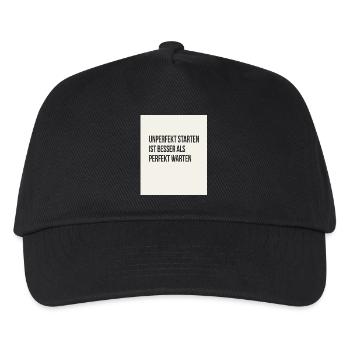 Commencer de façon imparfaite vaut mieux que d’attendre parfaitement - Casquette de baseball Enfant - noir - Devant