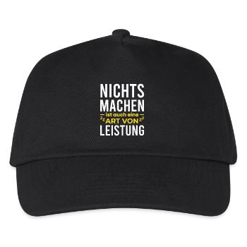Ne rien faire est aussi un exploit - Casquette de baseball Enfant - noir - Devant