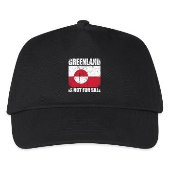 Greenland Is Not For Sale - Kids’ Baseball Cap - black - Front