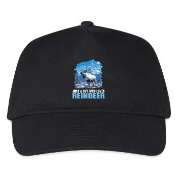 Reindeer Reindeer - Kids’ Baseball Cap - black - Front