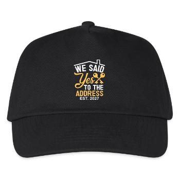 We Said Yes to The Address 2027 - Kinder Basecap - Schwarz - Vorne