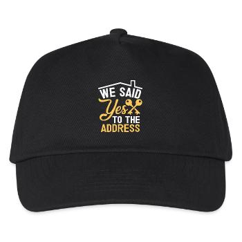 We Said Yes to The Address - Kinder Basecap - Schwarz - Vorne
