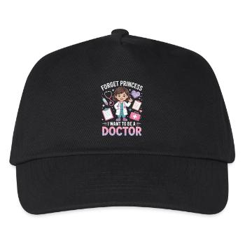 Caricature de la petite docteure : Médecin de rêve - Casquette de baseball Enfant - noir - Devant