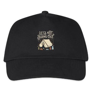 Lets Not Hang Out Camping Do Not Disturb - Kids’ Baseball Cap - black - Front