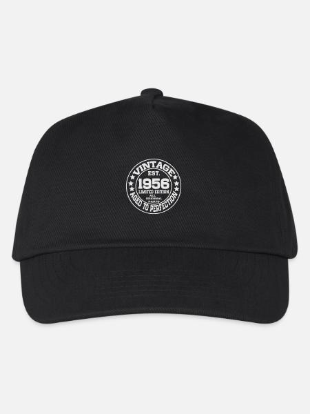 1956 Jahrgang Retro Geburtstag Geschenk - Kinder Basecap - Schwarz