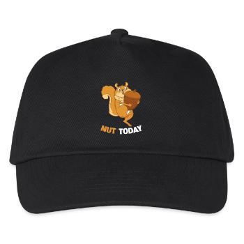 NUT TODAY Squirrel Acorn - Kids’ Baseball Cap - black - Front