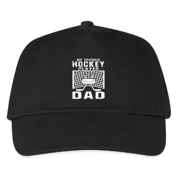 My Favorite Hockey Player Calls Me Dad - Kids’ Baseball Cap - black - Front