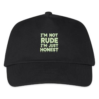 Je ne suis pas impoli, je suis juste honnête - Casquette de baseball Enfant - noir - Devant