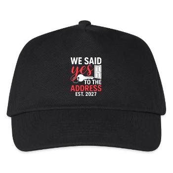 We Said Yes to The Address 2027 - Kinder Basecap - Schwarz - Vorne