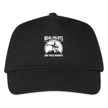 Helicopter pilot Helicopter pilot - Kids’ Baseball Cap - black - Front