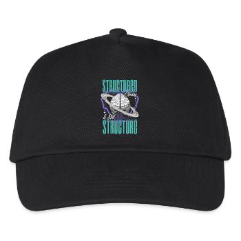 Neurodiversité neurodivergente structurée chaos - Casquette de baseball Enfant - noir - Devant