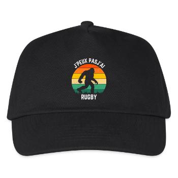 Sasquatch Rugby Retro Sun - Kids’ Baseball Cap - black - Front