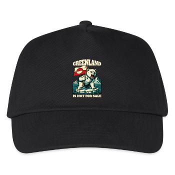 Greenland Is Not For Sale - Kids’ Baseball Cap - black - Front