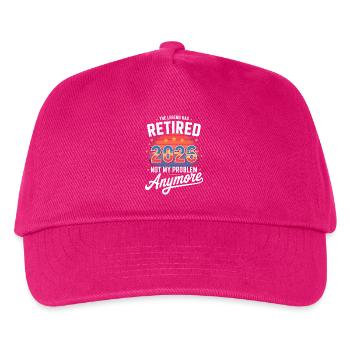 Ruhestand 2026 Lustige Ruhestandsgrafik Frauen Männer - Kinder Basecap - Fuchsia - Vorne