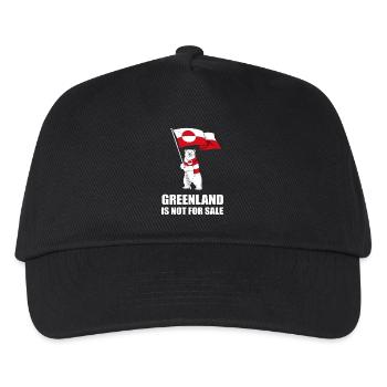 Greenland No to the Bear Sale - Kids’ Baseball Cap - black - Front