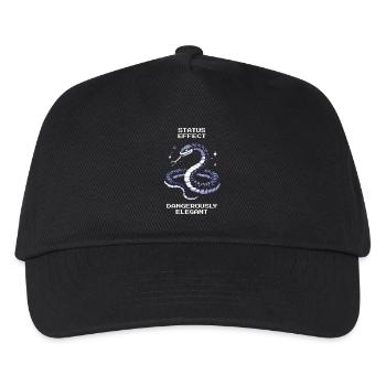 Gefährlich elegant | Schlange Attitüde - Kinder Basecap - Schwarz - Vorne