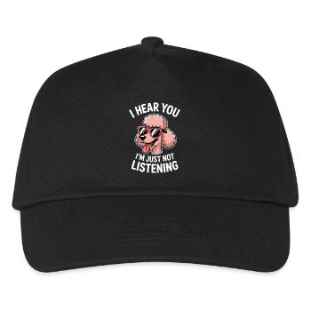 Paroles de caniche Caniche Cadeau drôle de caniche - Casquette de baseball Enfant - noir - Devant