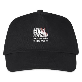 Warte Auf Mich, Ich Habe Kleine Beine - Kinder Basecap - Schwarz - Vorne