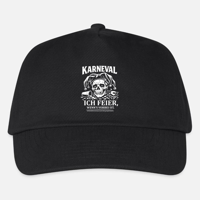 Anti Karneval - Kinder Basecap - Schwarz