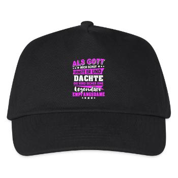 Receptionist Sayings - Kids’ Baseball Cap - black - Front