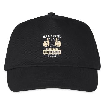 Screed Layers Sayings - Kids’ Baseball Cap - black - Front